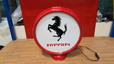 Lot 743 - FERRARI LIGHT UP SIGN , DOUBLE SIDED