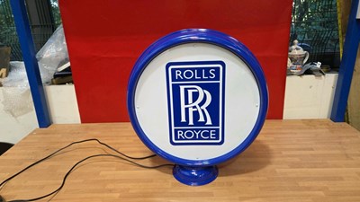 Lot 629 - ROLLS ROYCE LIGHT UP SIGN , DOUBLE SIDED