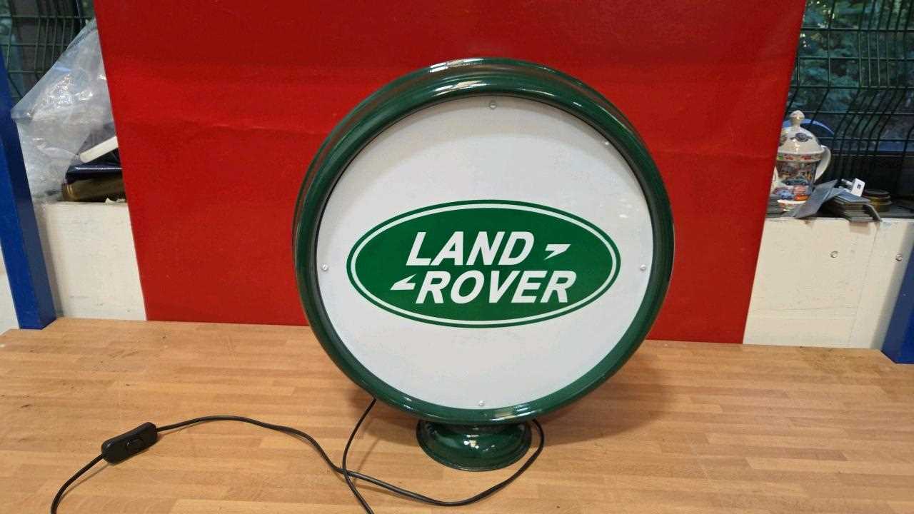 Lot 545 - LAND ROVER LIGHT UP SIGN , DOUBLE SIDED