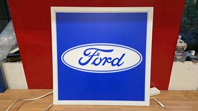 Lot 255 - FORD LIGHT UP SIGN 23" X 23"