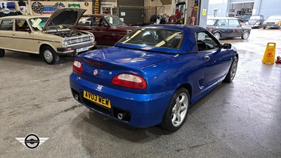 Lot 634 - 2003 MG TF 115 COOL BLUE