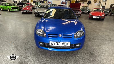 Lot 634 - 2003 MG TF 115 COOL BLUE