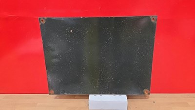 Lot 25 - DUNLOP STOCK ENAMEL SIGN 16" X 12"