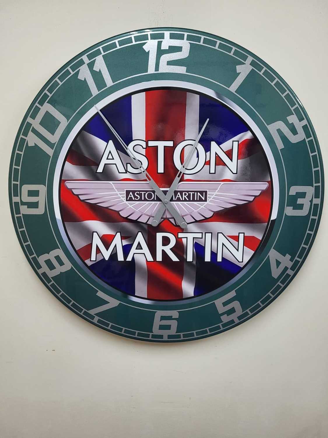 Lot 9 - HAND MADE 32" ASTON MARTIN CLOCK