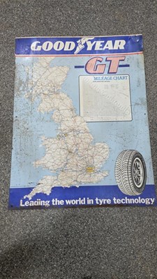Lot 151 - GOODYEAR GT ENGLAND / SCOTLAND TIN MAP