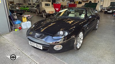 Lot 160 - 2003 ASTON MARTIN DB7 VANTAGE AUTO