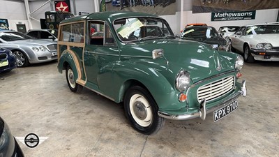 Lot 98 - 1966 MORRIS MINOR 1000