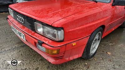 Lot 212 - 1984 AUDI QUATTRO RHD