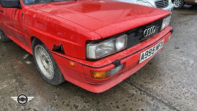 Lot 212 - 1984 AUDI QUATTRO RHD