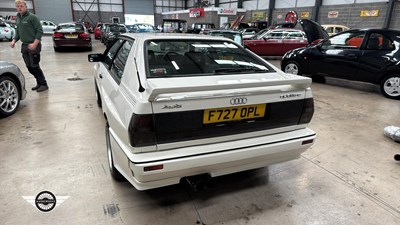 Lot 232 - 1989 AUDI QUATTRO TURBO