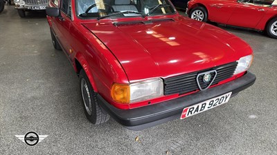 Lot 462 - 1983 ALFA ROMEO ALFASUD SC