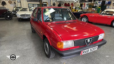 Lot 462 - 1983 ALFA ROMEO ALFASUD SC