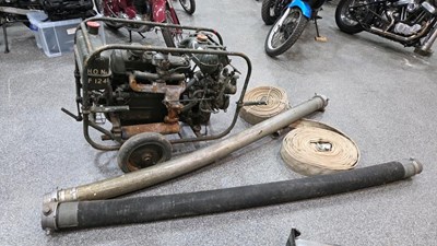 Lot 647 - COVENTRY CLIMAX GODIVA FIRE PUMP+ ACCESSORIES