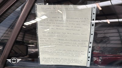 Lot 348 - 1981 TRIUMPH TR7 CONVERTIBLE AUTO