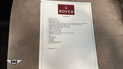 Lot 312 - 1994 ROVER MINI MAYFAIR