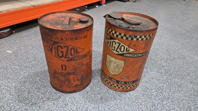 Lot 853 - 2 X VIGZOL OIL DRUMS