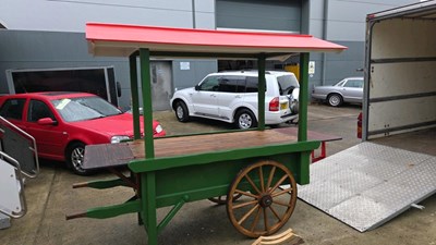 Lot 221 - WOODEN HANDCART FOR RETAIL DISPLAY PURPOSES