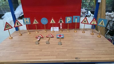 Lot 809 - COLLECTION OF WOODEN ROAD SIGNS