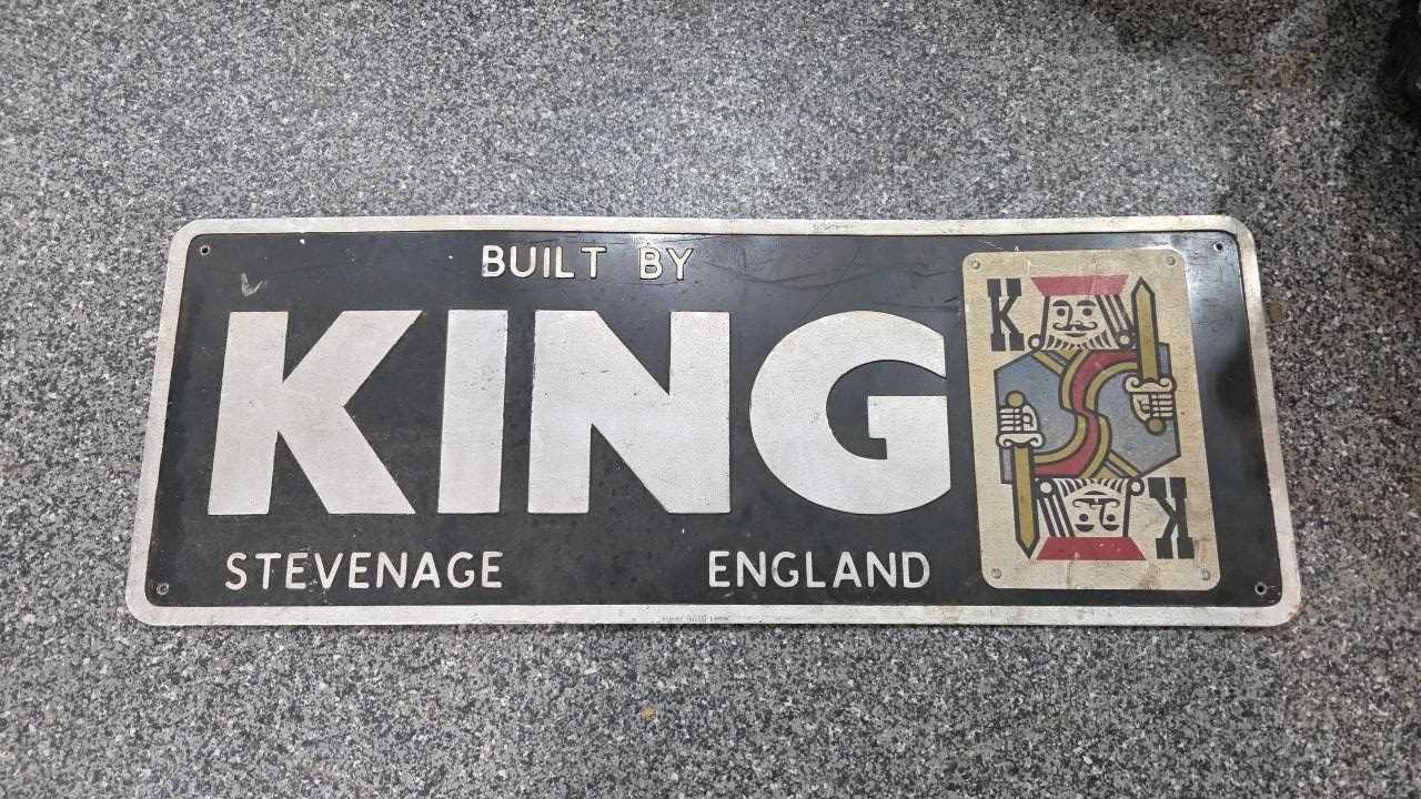 Built By Sign Lot 777 - BUILT BY KING ALUMINIUM SIGN 33