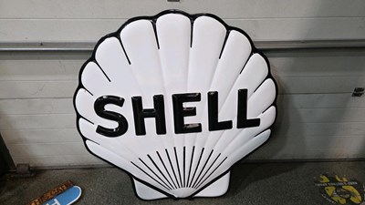 Lot 13 - LARGE SHELL FORECOURT SIGN 49" X 48"