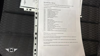 Lot 536 - 1993 MERCEDES 190E