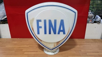 Lot 217 - FINA GLASS PUMP GLOBE