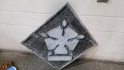 Lot 619 - RAILWAY CAST ALUMINIUM SIGN 17" X 17"