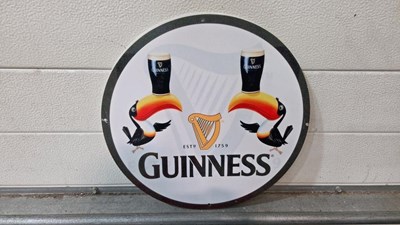 Lot 767 - ROUND GUINNESS SIGN 14" DIA