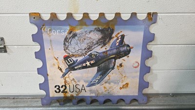Lot 811 - CORSAIR TIN SIGN 19" X 15"