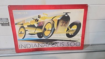 Lot 749 - INDIANAPOLIS 500 SIGN 24" X 16"