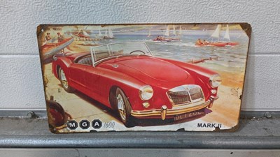 Lot 635 - M G A 1600 SIGN 14" X 8"