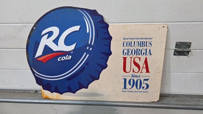 Lot 479 - RC COLA SIGN 25" X 18"