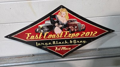 Lot 471 - EAST COAST EXPO SIGN 28" X 14"