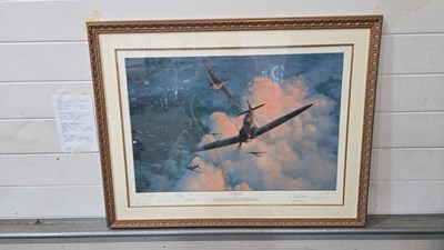 Lot 443 - THE HARDEST DAYS , VALIANT RESPONSE LIMITED EDITION PRINT 35" X 28"