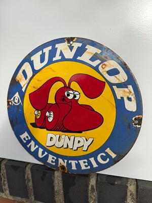 Lot 203 - DUNLOP DUNPY ENAMEL TYRES 12" DIA