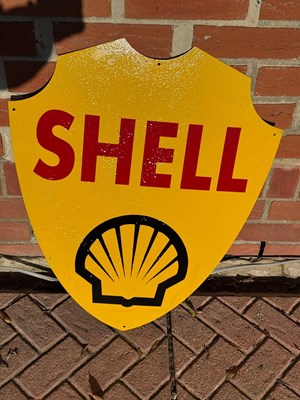 Lot 363 - PAINTED SHELL SIGN 21" X 25.5"