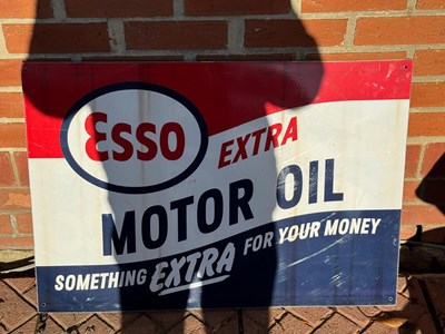 Lot 397 - ESSO MOTOR OIL SIGN 22.5" X 32.5"