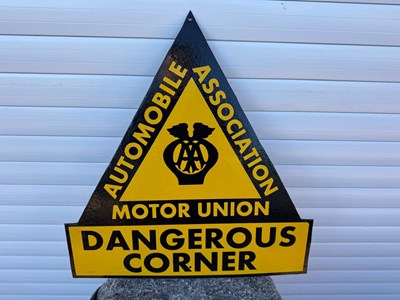 Lot 491 - PAINTED AA DANGEROUS CORNER 22.5" X 21.5"