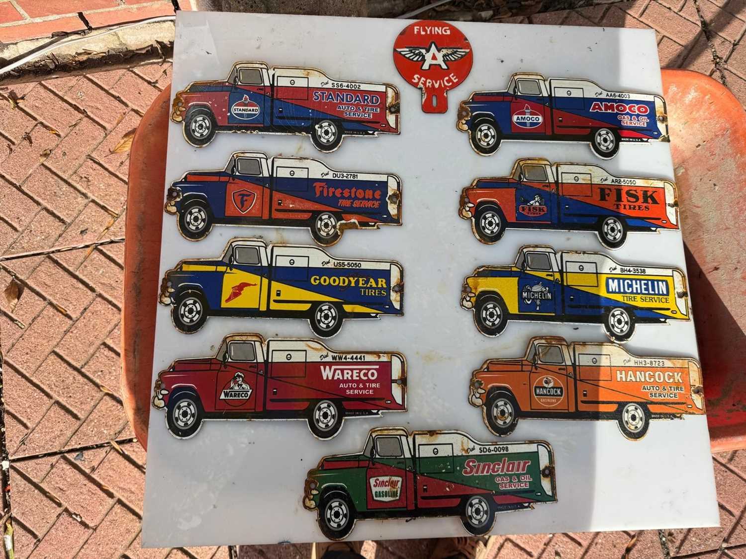 Lot 689 - 10 ENAMEL SIGN'S