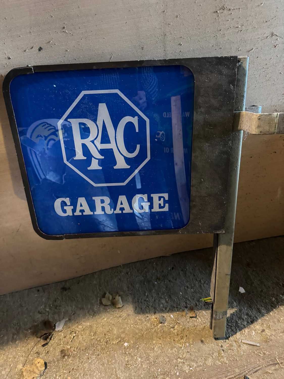Lot 769 - RAC GARAGE , DOUBLE SIDED LIGHT UP SIGN 24