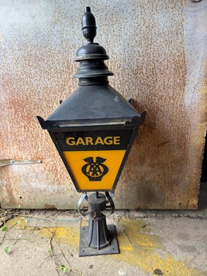 Lot 815 - AA GARAGE LAMP ON STAND 14.5" 42"