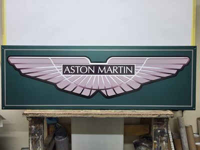Lot 253 - 48" X 16" ASTON MARTIN SIGN