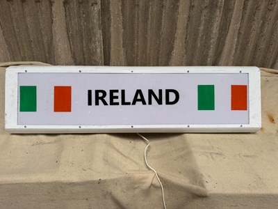 Lot 195 - IRELAND FLAG LIGHT UP SIGN 13.5" X 50"