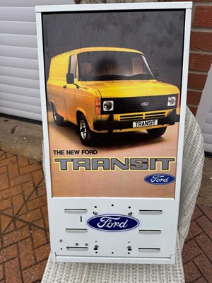 Lot 673 - FORD TRANSIT LIGHT UP SIGN 24" X 13"
