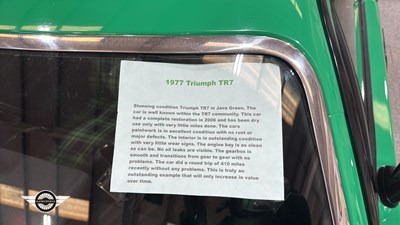 Lot 786 - 1977 TRIUMPH TR7