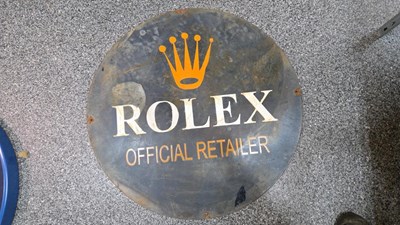Lot 309 - ROLEX STYLE METAL SIGN 29" DIA
