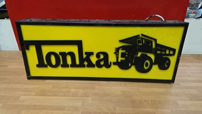 Lot 727 - TONKA LIGHT UP SIGN 26" X 10"