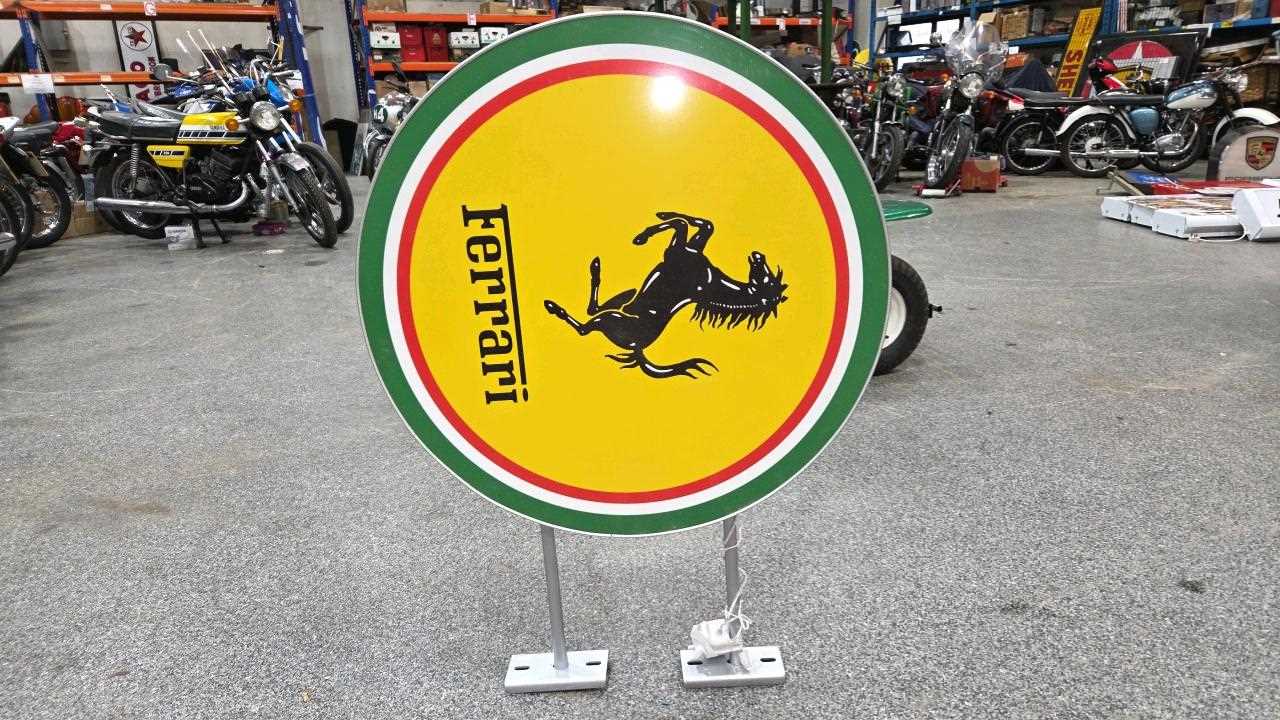 Lot 455 - FERRARI , DOUBLE SIDED LIGHT UP SIGN 28