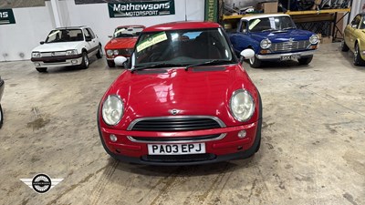 Lot 844 - 2003 MINI MINI ONE