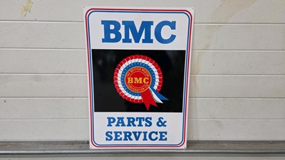 Lot 41 - BMC PARTS & SERVICE REPRODUCTION SIGN 27.5" X 20" APPROX